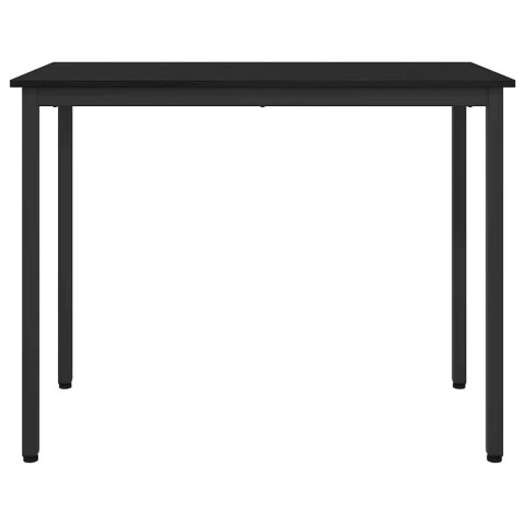 STÓŁ CZARNY DĄB 100X50X76,5CM DREWNO INŻYNIERYJNE I STAL