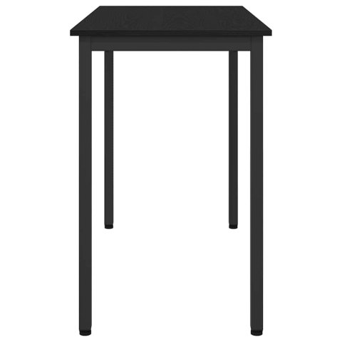 STÓŁ CZARNY DĄB 100X50X76,5CM DREWNO INŻYNIERYJNE I STAL