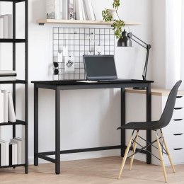 STÓŁ CZARNY DĄB 80X50X76,5CM DREWNO INŻYNIERYJNE I STAL