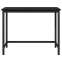 STÓŁ CZARNY DĄB 80X50X76,5CM DREWNO INŻYNIERYJNE I STAL
