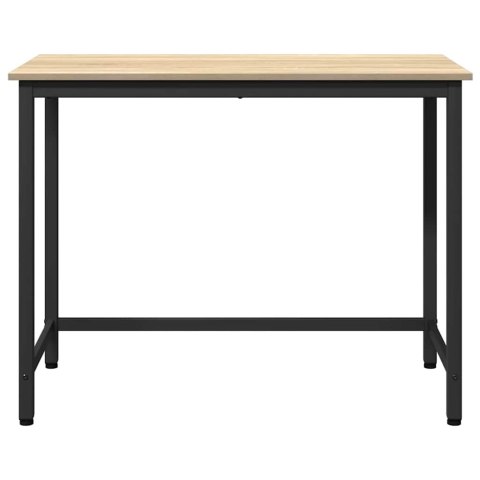 STÓŁ DĄB SONOMA 80X50X76,5CM DREWNO INŻYNIERYJNE I STAL