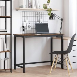 STÓŁ DĄB WĘDZONY 80X50X76,5CM DREWNO INŻYNIERYJNE I STAL