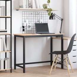 STÓŁ NATURALNY 100X50X77CM DREWNO INŻYNIERYJNE I STAL