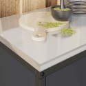 SZAFKA KUCHENNA ANTRACYT 60X50X92CM STAL