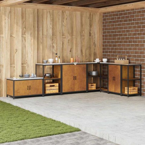 REGAŁ KUCHENNY RDZAWY 60X50X92CM STAL