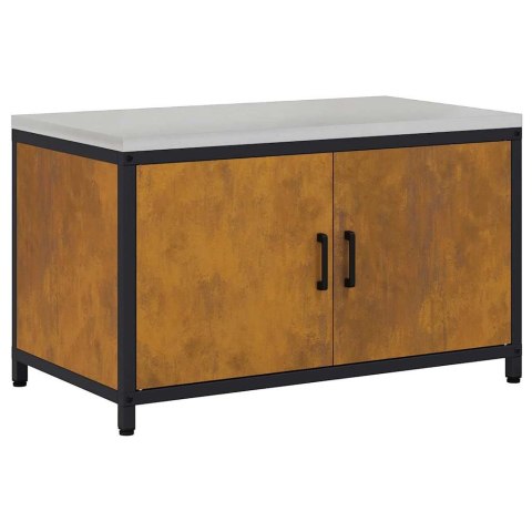 REGAŁ KUCHENNY RDZAWY 60X50X92CM STAL