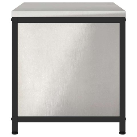 PRZECHOWYWANIE W KUCHNI Z PÓŁKĄ SREBRNY 60X 50X 92CM STAL