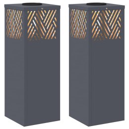 SŁONECZNA LED LAMPA NA ŚCIEŻKĘ 2 PCS ANTRACYT