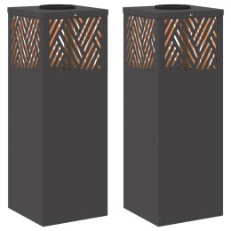 SŁONECZNA LED LAMPA NA ŚCIEŻKĘ 2 PCS CZARNY