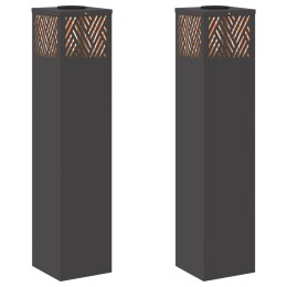 SŁONECZNA LED LAMPA NA ŚCIEŻKĘ 2 PCS CZARNY
