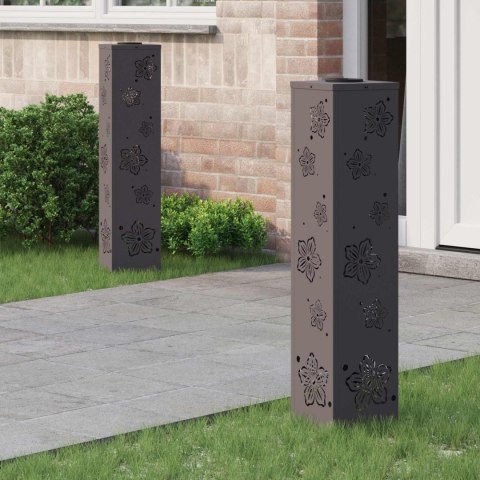 SŁONECZNA LED LAMPA NA ŚCIEŻKĘ 2 PCS CZARNY