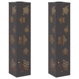 SŁONECZNA LED LAMPA NA ŚCIEŻKĘ 2 PCS CZARNY