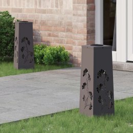 SŁONECZNA LED LAMPA NA ŚCIEŻKĘ 2 PCS CZARNY