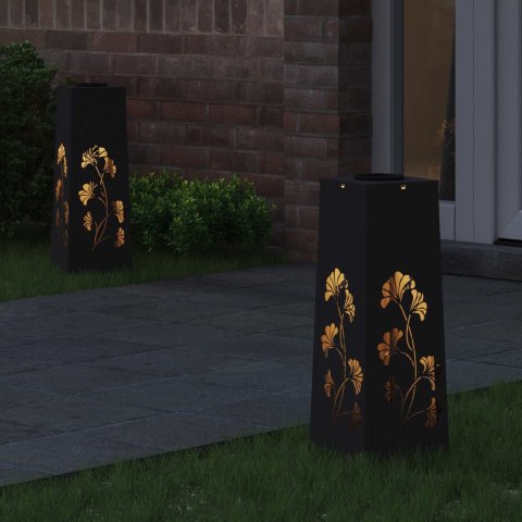 SŁONECZNA LED LAMPA NA ŚCIEŻKĘ 2 PCS CZARNY