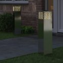 SŁONECZNA LED LAMPA NA ŚCIEŻKĘ 2 PCS SREBRNY GALWANIZOWANY