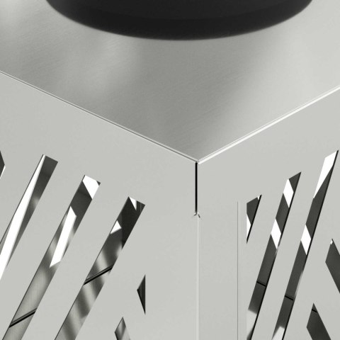 SŁONECZNA LED LAMPA NA ŚCIEŻKĘ 2 PCS SREBRNY GALWANIZOWANY