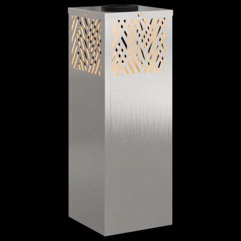 SŁONECZNA LED LAMPA NA ŚCIEŻKĘ 2 PCS SREBRNY STAL NIERDZEWNA