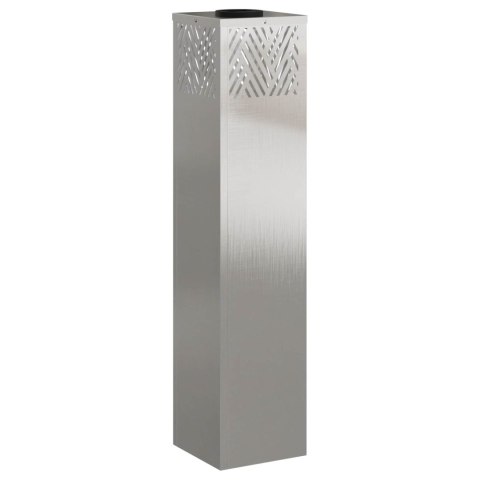 SŁONECZNA LED LAMPA NA ŚCIEŻKĘ 2 PCS SREBRNY STAL NIERDZEWNA