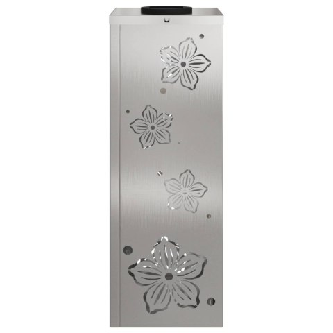 SŁONECZNA LED LAMPA NA ŚCIEŻKĘ 2 PCS SREBRNY STAL NIERDZEWNA