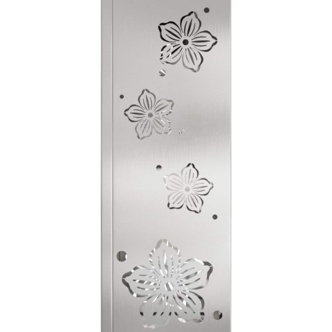 SŁONECZNA LED LAMPA NA ŚCIEŻKĘ 2 PCS SREBRNY STAL NIERDZEWNA