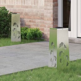 SŁONECZNA LED LAMPA NA ŚCIEŻKĘ 2 PCS STAL NIERDZEWNA