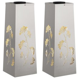 SŁONECZNA LED LAMPA NA ŚCIEŻKĘ 2 PCS STAL NIERDZEWNA