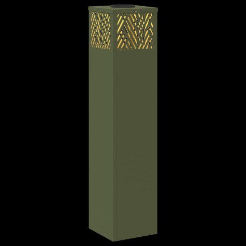 SŁONECZNA LED LAMPA NA ŚCIEŻKĘ 2 PCS ZIELONY OLIWKOWY