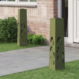 SŁONECZNA LED LAMPA NA ŚCIEŻKĘ 2 PCS ZIELONY OLIWKOWY