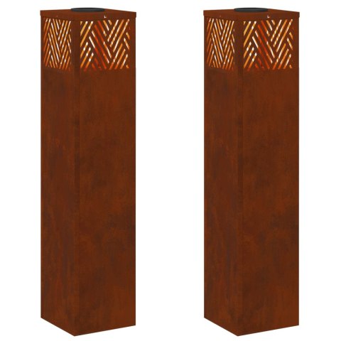 SŁONECZNA LED LAMPA NA ŚCIEŻKĘ 2 PCS KOLOR BRONZU