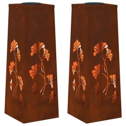 SŁONECZNA LED LAMPA NA ŚCIEŻKĘ 2 PCS KOLOR BRONZU