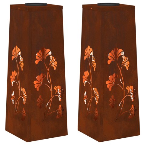 SŁONECZNA LED LAMPA NA ŚCIEŻKĘ 2 PCS KOLOR BRONZU