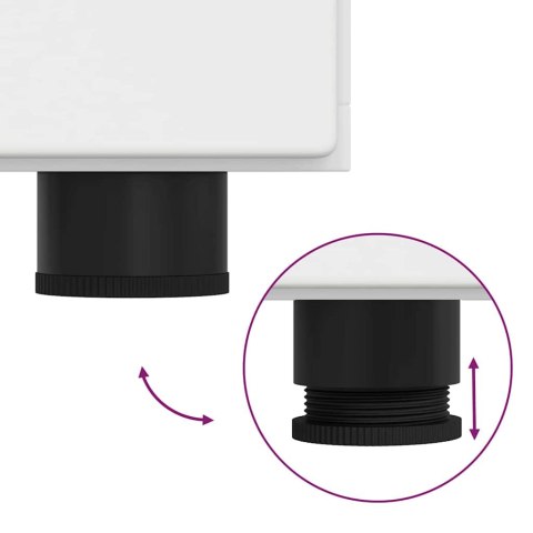 SZAFKA KOMODA BIAŁY 88,5X30,5X55,5CM