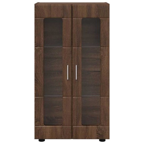 SZAFKA KOMODA BRĄZOWY DĄB 55,5X29X103CM