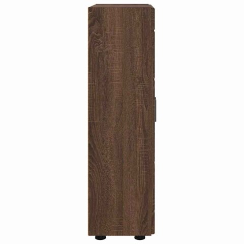 SZAFKA KOMODA BRĄZOWY DĄB 55,5X29X103CM