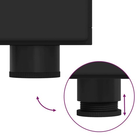 SZAFKA KOMODA CZARNY 88,5X30,5X55,5CM