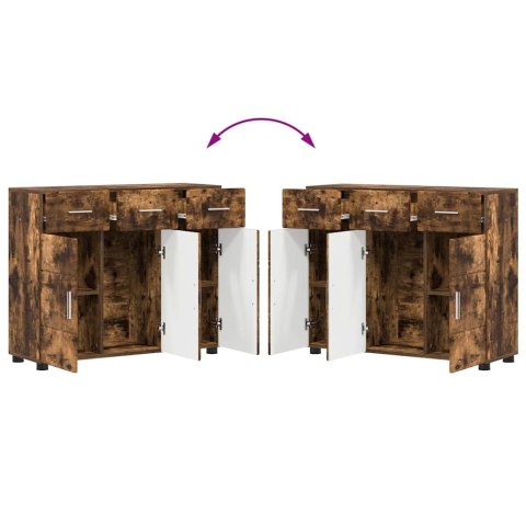 SZAFKA KOMODA DĄB WĘDZONY 88,5X30,5X73CM