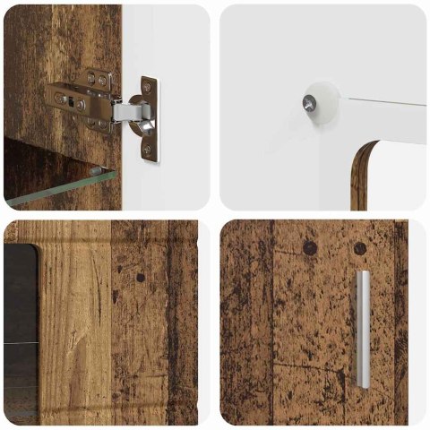 SZAFKA KOMODA STARE DREWNO 55,5X29X103CM