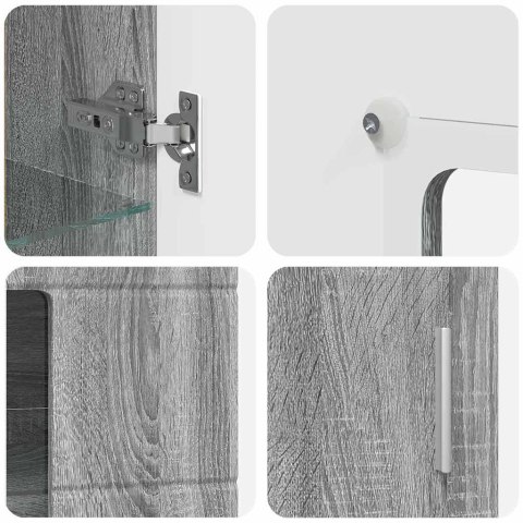 SZAFKA KOMODA SZARY SONOMA 55,5X29X103CM