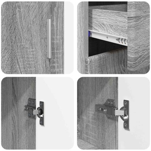 SZAFKA KOMODA SZARY SONOMA 88,5X30,5X73CM