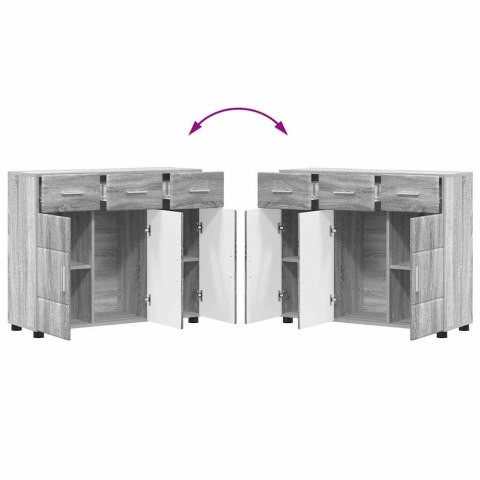 SZAFKA KOMODA SZARY SONOMA 88,5X30,5X73CM