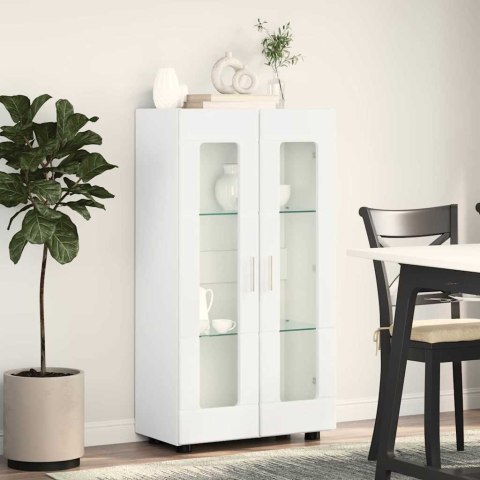 SZAFKA KOMODA Z PÓŁKĄ BIAŁY 55,5X29X103CM