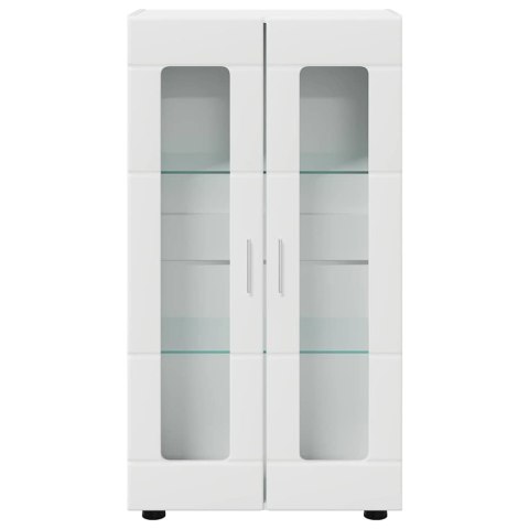 SZAFKA KOMODA Z PÓŁKĄ BIAŁY 55,5X29X103CM