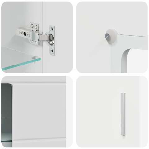 SZAFKA KOMODA Z PÓŁKĄ BIAŁY 55,5X29X103CM