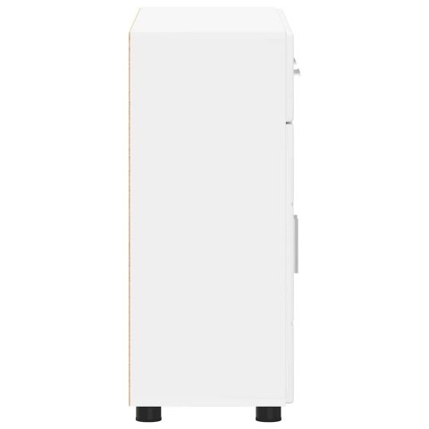 SZAFKA KOMODA Z PÓŁKĄ BIAŁY 88,5X30,5X73CM