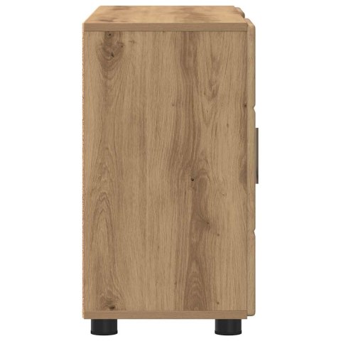 SZAFKA KOMODA Z PÓŁKĄ DĄB RZEMIEŚLNICZY 88,5X30,5X55,5CM