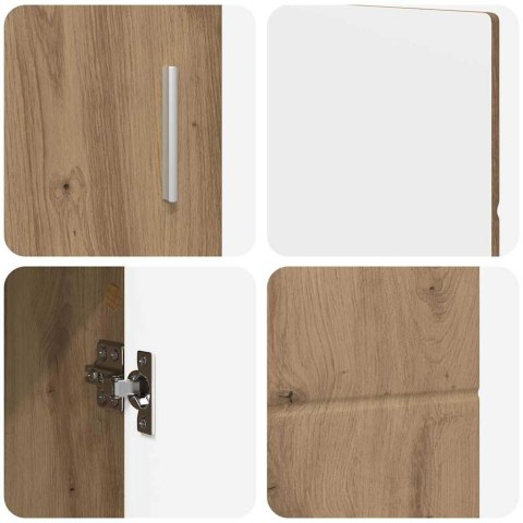 SZAFKA KOMODA Z PÓŁKĄ DĄB RZEMIEŚLNICZY 88,5X30,5X55,5CM