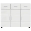SZAFKA KOMODA Z PÓŁKĄ POŁYSK BIAŁY 88,5X30,5X73CM