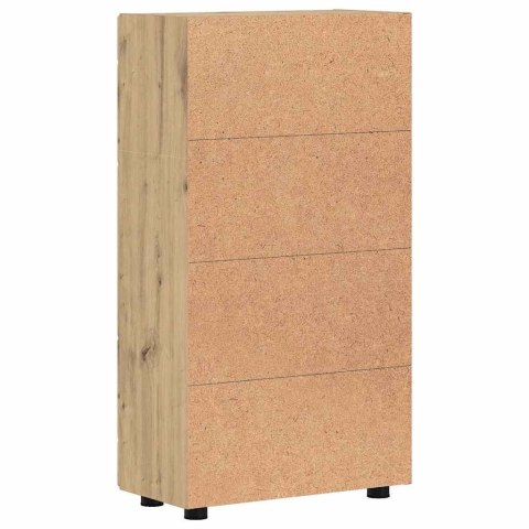 SZAFKA KOMODA Z PÓŁKĄ Z DRZWIAMI DĄB RZEMIEŚLNICZY 55,5X29X103CM