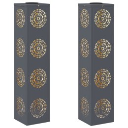 SŁONECZNA LED LAMPA NA ŚCIEŻKĘ 2 PCS ANTRACYT