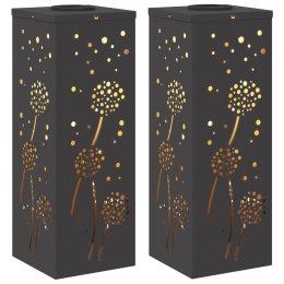 SŁONECZNA LED LAMPA NA ŚCIEŻKĘ 2 PCS CZARNY